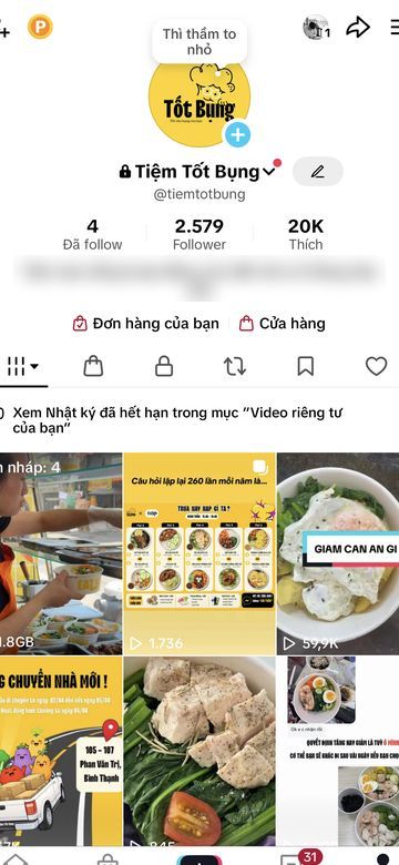 Kênh TikTok Tiệm Tốt Bụng